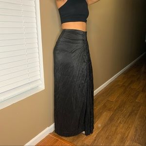 Pauw Amsterdam long black silk skirt